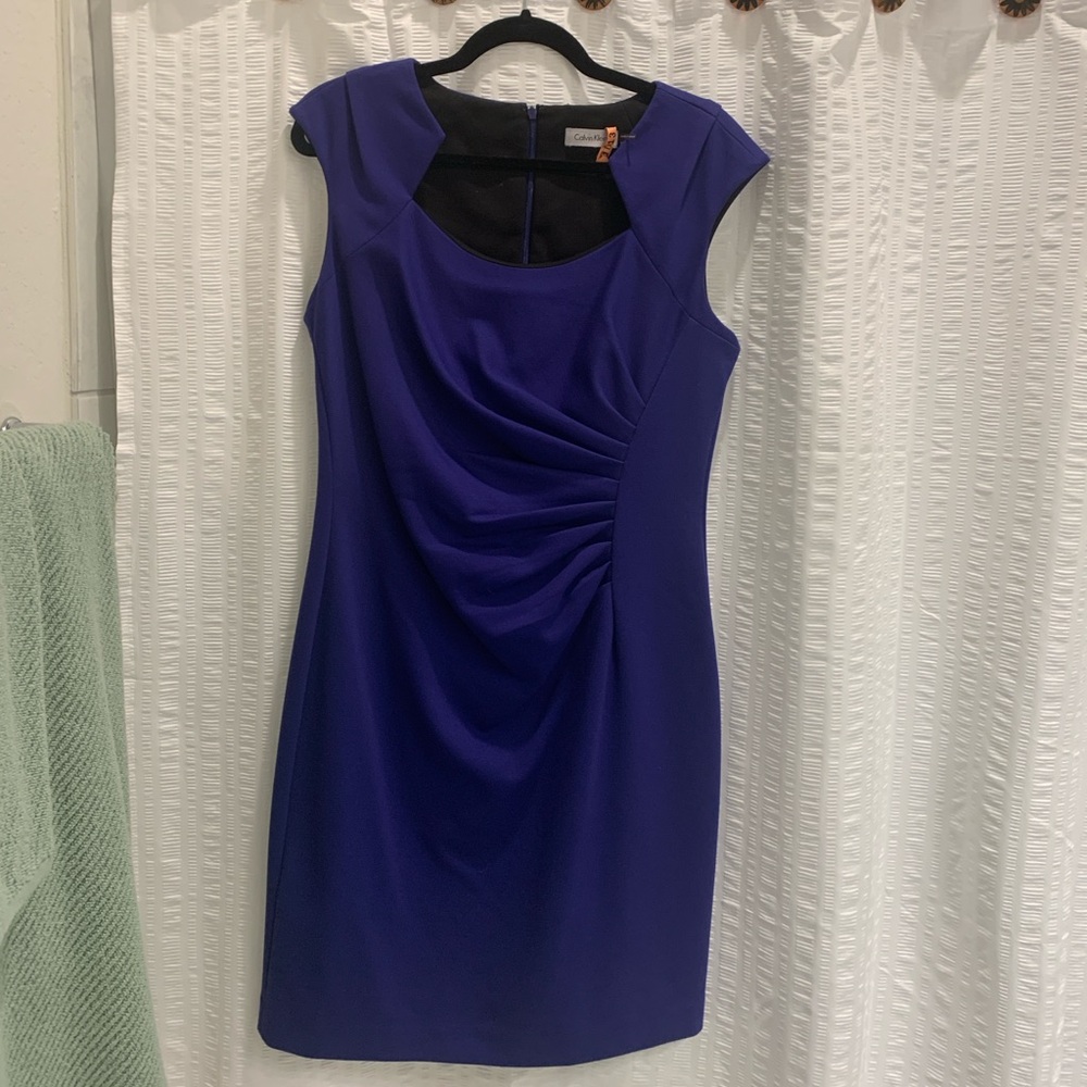 Calvin Klein Royal Blue Midi Dress